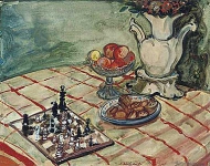 Натюрморт с шахматной доской
