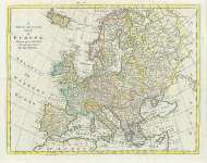 Карта Европы, 1777-1779 г.