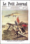 Иллюстрация в Le Petit Journal, посвященная первому в истории перелету через Ла-Манш