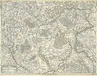 Карта: центральная и южная части Российской Империи, 1745 г.