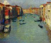Гондолы на Большом канале в Венеции