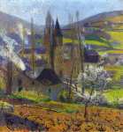 Labastide in Spring behind the Presbytere