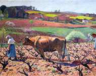 Laborers Prepare the Vines in Quercy