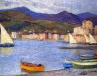 Парусники в порту Collioure