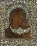Икона Б.М. Казанская (XVII в,, реставрация XIX в) (33 х 26.5 см) (Лондон, Британский музей)