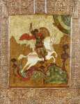 Св.Георгий Победоносец (XVI век) (38 x 30 см) (Частное собрание)