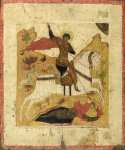 Св.Горгий Победоносец (XVIII век) (26.5 x 31 см) (Частное собрание)