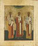 Свв.Василий Великий, Иоанн Златоуст и  Григорий Богослов (XIX в) (частная коллекция)