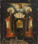 Свв.Зосима и Савватий Соловецкие (1820-1830) (31 х 26.3 см) (Лондон, Британский музей)