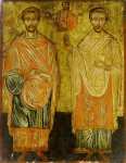Святые Косьма и Дамиан (ок.1800) (46 x 36 см) (Частное собрание)