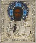 Христос Вседержитель в серебряном окладе (1899-1908) (частная коллекция)