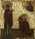 Явление Богородицы св.Сергию Радонежскому (ок.1600) (США, Массачутетс, Клинтон, Музей русских икон)