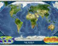 Карта мира - Спутниковая