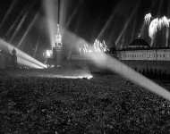 Москва ночью времен Второй Мировой Войны
