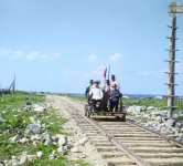 На дрезине у Петрозаводска по Мурманской железной дороге