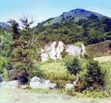 Развалины храма Х века и крепости над рекой Бзыбь Деревня Аквара