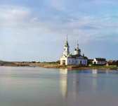 Река Важинка и с Важино Богоявленская церковь в д Усть-Боярской, Важины