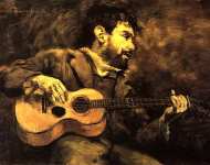 Dario de Regoyos Playing the Guitar