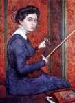 Женщина со скрипкой (Портрет Рене Druet)