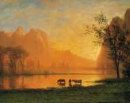 Bierstadt Albert - Закат в Йосемити