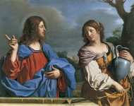 Guercino (Giovanni Francesco Barbieri) - Христос и самаритянка у колодца