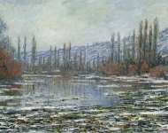 Monet Claude - Оттепель в Ветхейле (Vetheuil)