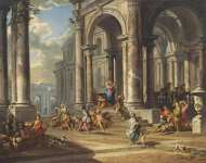Panini Gian Paolo - Изгнание менял из храма