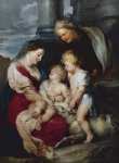 Rubens Peter Paul - Мадонна с младенцем Святой Елизаветой и святым Иоанном Крестителем
