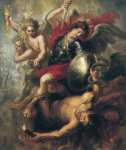 Rubens Peter Paul (мастерская) - Святой Михаил изгоняет Люцифера и мятежных ангелов