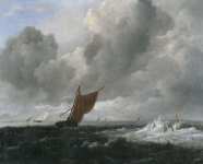 Ruisdael Jacob Isaacksz van - Бурное море с парусниками