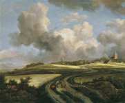 Ruisdael Jacob Isaacksz van - Дорога через кукурузное поле возле Зюйдерзее