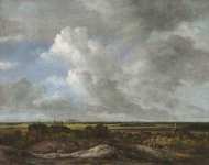 Ruisdael Jacob Isaacksz van (приписывается)- Вид внутренних земель от прибрежных дюн