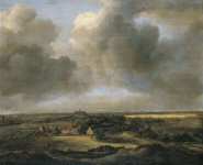 Ruisdael Jacob Isaacksz van (приписывается)- Поля в Блумендале около Харлема -е