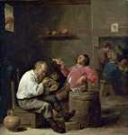 Teniers II David - Курильщики в интерьере