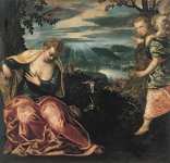 Tintoretto - Благовещение жены Маноя