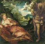 Tintoretto - Встреча Тамары и Иуды