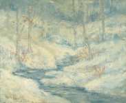 Twachtman John Henry - Снежная сцена