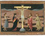 Uccello Paolo - Распятие с Девой святым Иоанном Крестителем святым Иоанном Богословом и святым Франциском