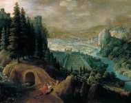 Verhaecht Tobias - Горный пейзаж с Венерой и Адонисом