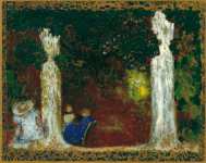 Vuillard Edouard - Под деревьями Холст на панели