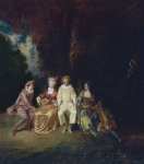 Watteau Jean Antoine - Пьеро счастлив