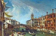 Venice, view of the cannaregio, looking towards the grand canal