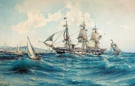 Herman af Sillеn - Морской пейзаж