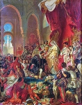 Христофор Колумб перед Фердинандом II Арагонским и Изабеллой