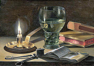Still Life with Lighted Candle