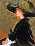 Лила Кэбот Перри. Автопортрет. Зеленая шляпа.
