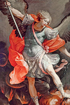 The Archangel Michael defeating Satan