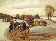 The spring pilgrimage of the Tsarina, under Tsar Aleksy