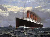 The Cunard liner Lusitania