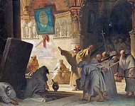 Захоронение монаха
